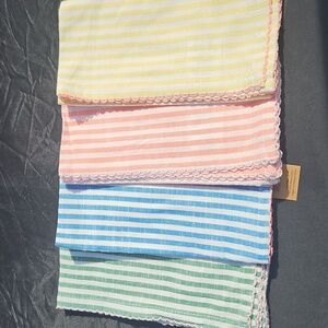 $7 Each or Bundle! Striped Kitchen Hand Towels - Blue, Coral/Pink, Yellow